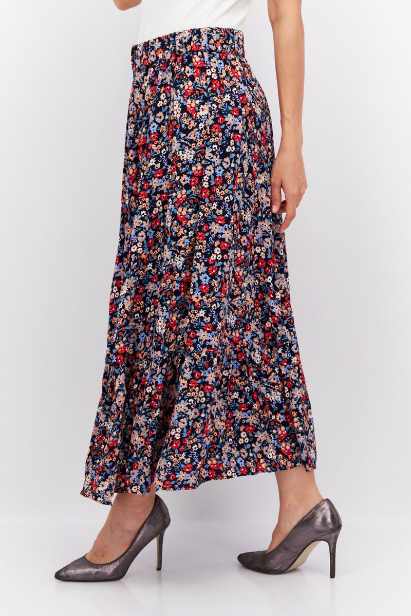 ESPRIT Women Floral Print Maxi Skirt, Multicolor - Image 3