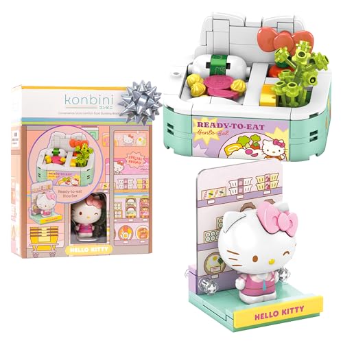 Hamee Sanrio Hello Kitty and Friends Konbini Cute Building Blocks Figure Set Birthday Gift Party Favor Gift Basket Filler Stress Relief Collectible Toy Sanrio Fan Relaxation Hello Kitty - Image 1