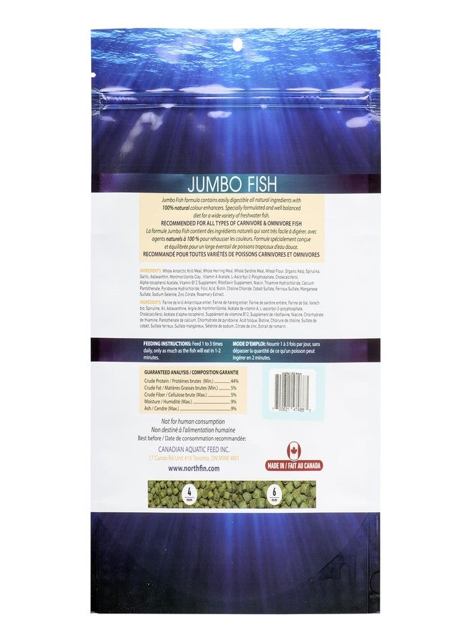 Northfin Fish Food Jumbo Formula Slow Sinking Pellets (6mm 1kg) - Image 2