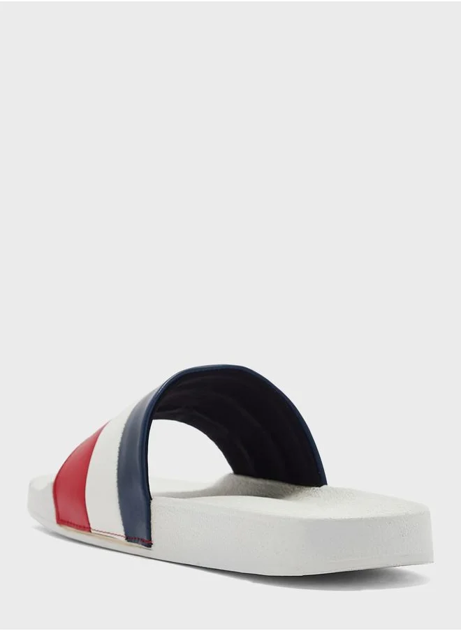 Seventy Five Colour Block Casual Slides