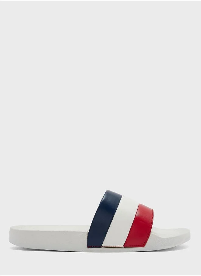 Seventy Five Colour Block Casual Slides