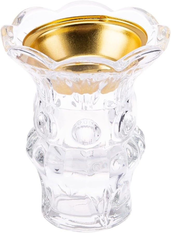 AKDC Crystal Incense Burner L(8CM) XW(8CM) XH(9CM) Transparent - Image 5