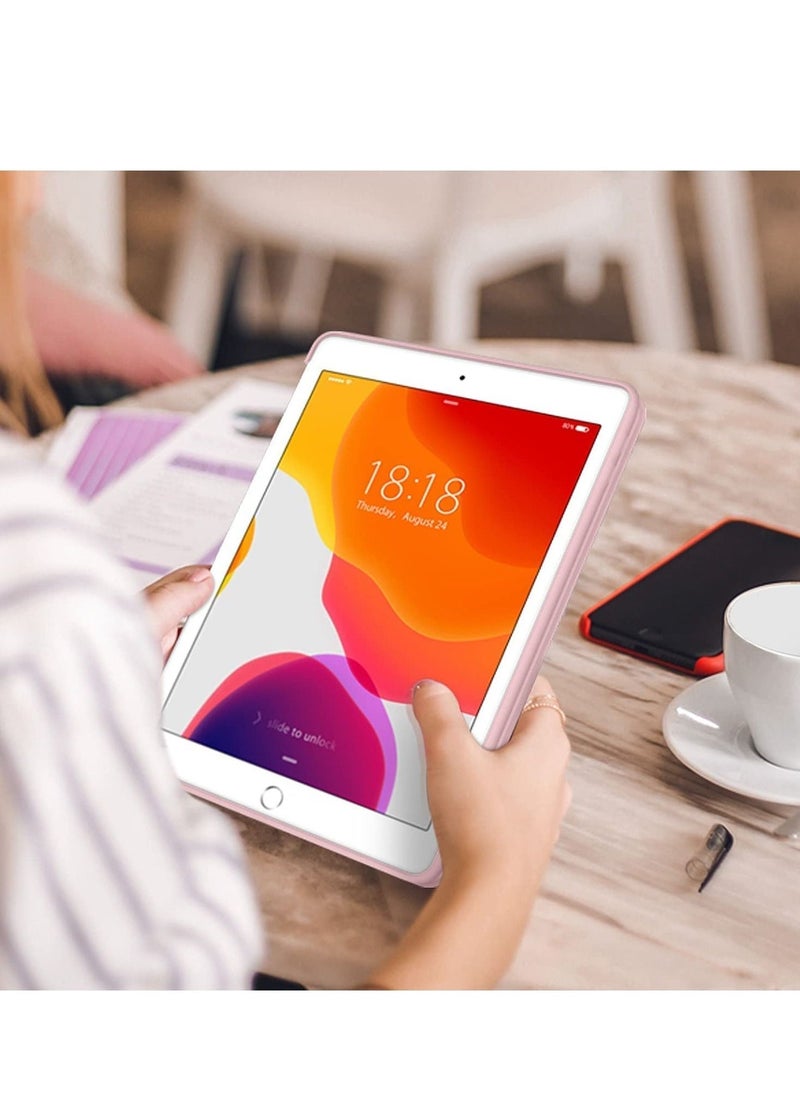 New iPad 10.2 Case for iPad 9th Generation 2021/8th Gen 2020/7th Gen 2019, Slim Ultra Magnetic Smart Cover Trifold Stand Cover with TPU Soft Back Cover,(Auto Wake/Sleep) (Rose Gold) - Image 3