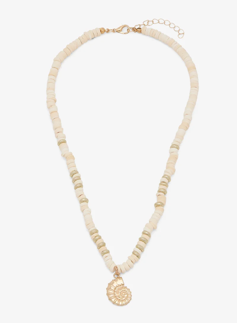 Seventy Five Layered Shell Charm Necklace