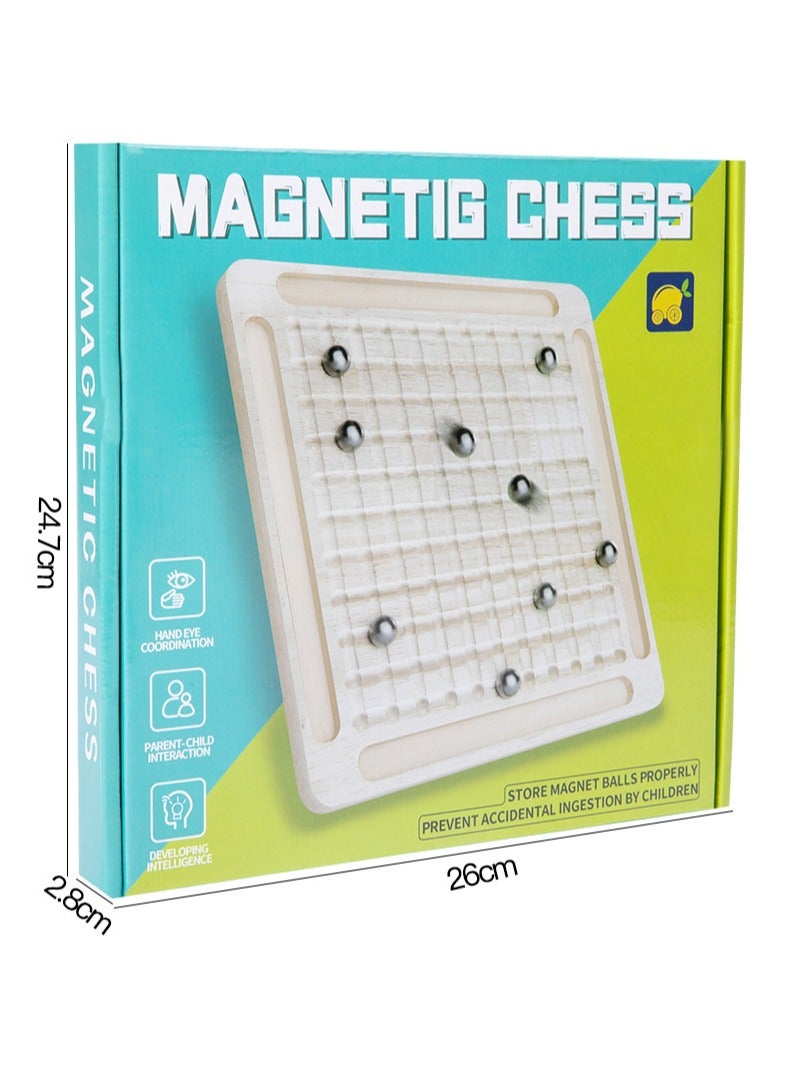 Folanry Magnetic Chess Game, Magnet Induction Chess Board Game, Infinity Game Table Magnetic Balls, Magnetic Rocks Game,Travel Chess Stones Set Party Supplies for Family Gathering,Magnetic Board Game - Image 4