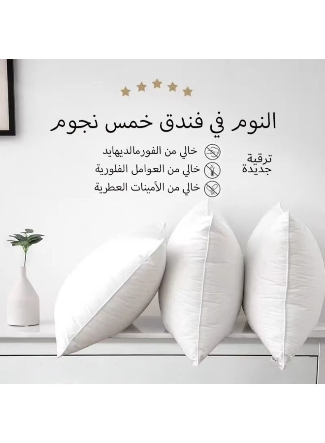 شايني فلاور مخدة بيضاء ٧٥×٤٥ سم |وسادة قماش مايكروفايبر ناعم | داعم للرقبة | حشوة ناعمة ومرنة - Image 2