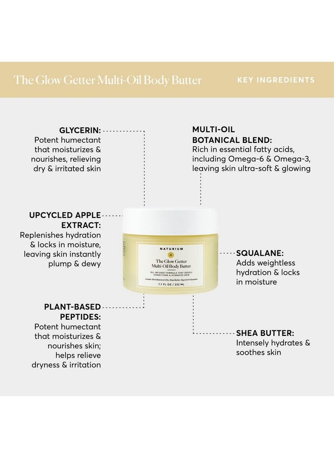 NATURIUM Naturium The Glow Getter Whipped Multi-Oil Body Butter, Firming Cream & Body Moisturizer with Shea Butter, 7.7 fl oz  - Image 4