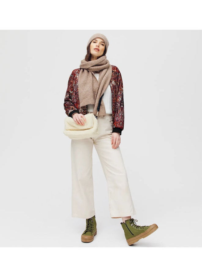 promod - Silky Patterned Bomber Jacket - Image 1