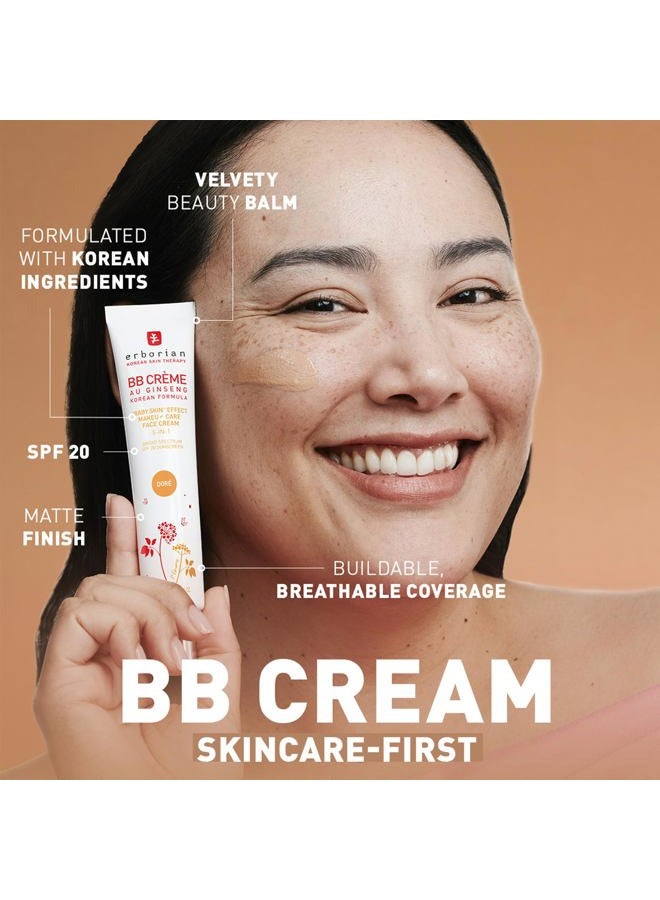 erborian BB Cream with Ginseng, Fair (Clair) - Lightweight Buildable Coverage with SPF 20 & Ultra-Soft Matte Finish Minimizes Pores & Imperfections - Korean Face Skincare - 0.5 Oz - Image 2