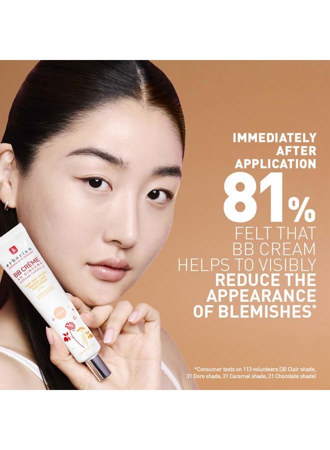 erborian BB Cream with Ginseng, Fair (Clair) - Lightweight Buildable Coverage with SPF 20 & Ultra-Soft Matte Finish Minimizes Pores & Imperfections - Korean Face Skincare - 0.5 Oz - Image 5