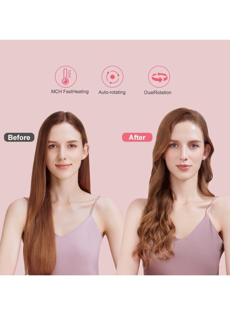 Ru syanl - 5 in 1 Curling Wand with Temperature Display and 5 Interchangeable Ceramic Curling Wands Instant Heat Up Suitable for All Hair Types - Image 1