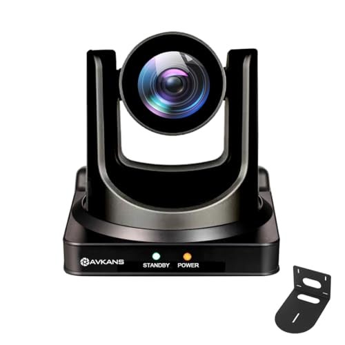AVKANS NDI PTZ Camera 30X Auto Tracking Live Streaming Cam with SDIHDMIIP Outputs for Church Worship School Sport Hospital WeddingNDI HX2 and NDI HX3