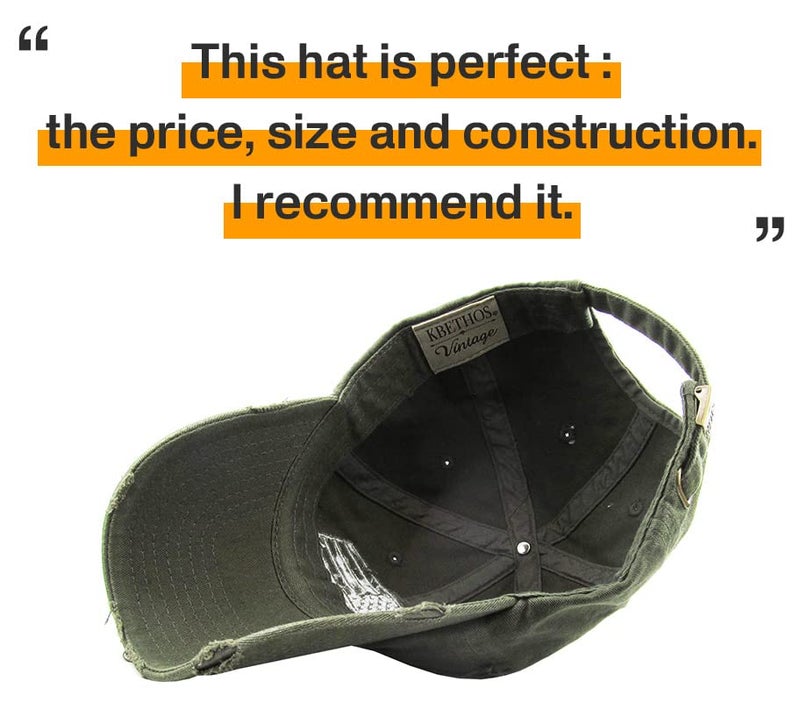 KBETHOS KBVT-209 OLV Tactical Operator with USA Flag Patch US Army Military Baseball Cap Adjustable - Image 5