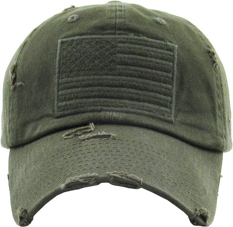 KBETHOS KBVT-209 OLV Tactical Operator with USA Flag Patch US Army Military Baseball Cap Adjustable - Image 2
