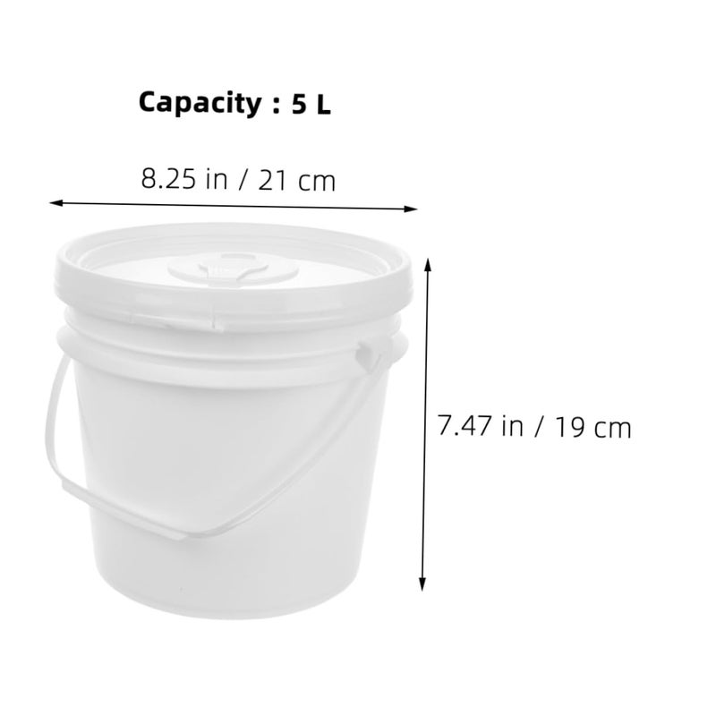 White Plastic Wipe Dispenser Bucket Holder for Car and Bathroom Flushable Wipes - Image 3