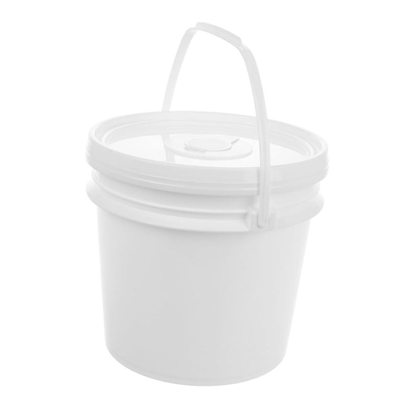 White Plastic Wipe Dispenser Bucket Holder for Car and Bathroom Flushable Wipes - Image 2