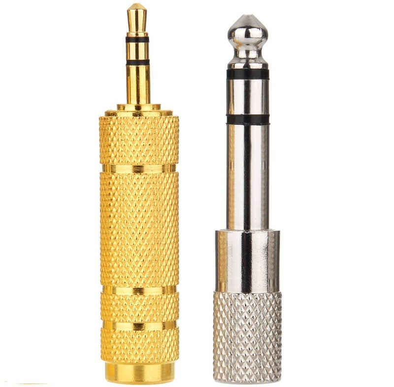 LipiWorld® Headphone Adapter 6.35mm Male to 3.5mm Female and Audio Stereo Plug 3.5mm Male to 6.35mm Female (Available Color 10 Pieces Combo) - Image 2