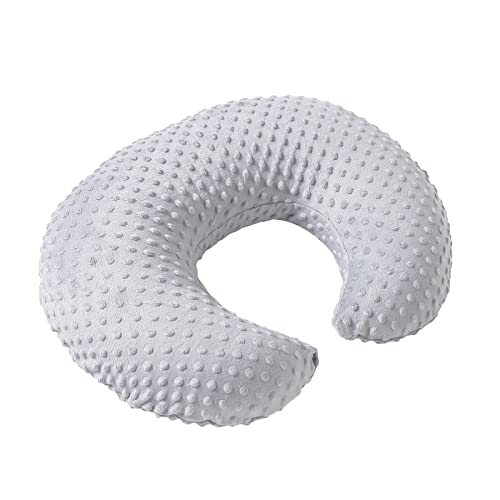 Aullar Nursing Pillow and Positioner with Cover for Breastfeeding and Bottle Feeding, Propping Baby, Tummy Time, Baby Sitting Support, Awake-Time Support (Grey, 22" x 17.7" x 5.9") - Image 5