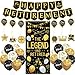 Roetyce Retirement Party Decorations for Men Women Black Gold Happy Retirement Banner Balloons Hanging Swirls Kit Lengend Has Retired Backdrop for Coworker Office Retired Party Supplies - Image 3
