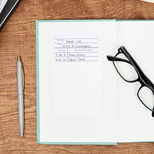 Sustainable Greetings Library Checkout Cards, Due Date Note Cards for Record Keeping (3x5 in, 250 Pack) - Image 2