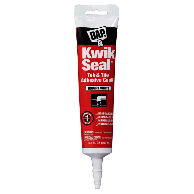 Dap Dap 18001 Kwik Seal Caulk with 5.5-Ounce Tube, White (3 Pack)  - Image 2