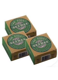sex wax Quick Humps Coconut (Choose Temperature) (3X Cool To Mid Warm 3 Pack)  - Image 2