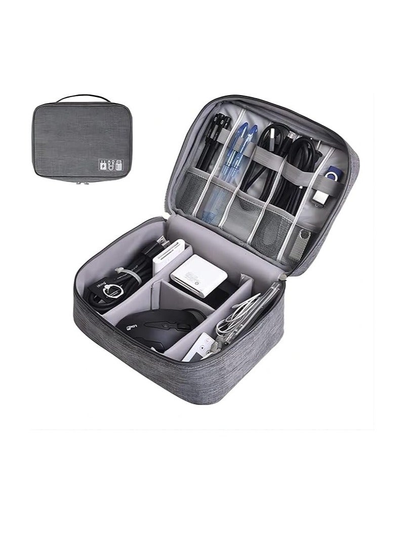 Cool Baby COOLBABY Electronic Accessory Bag Travel Cable Organizer Universal Waterproof Portable Cable Organizer for Adapter Memory Card USB Cable Organizer Large - Image 1