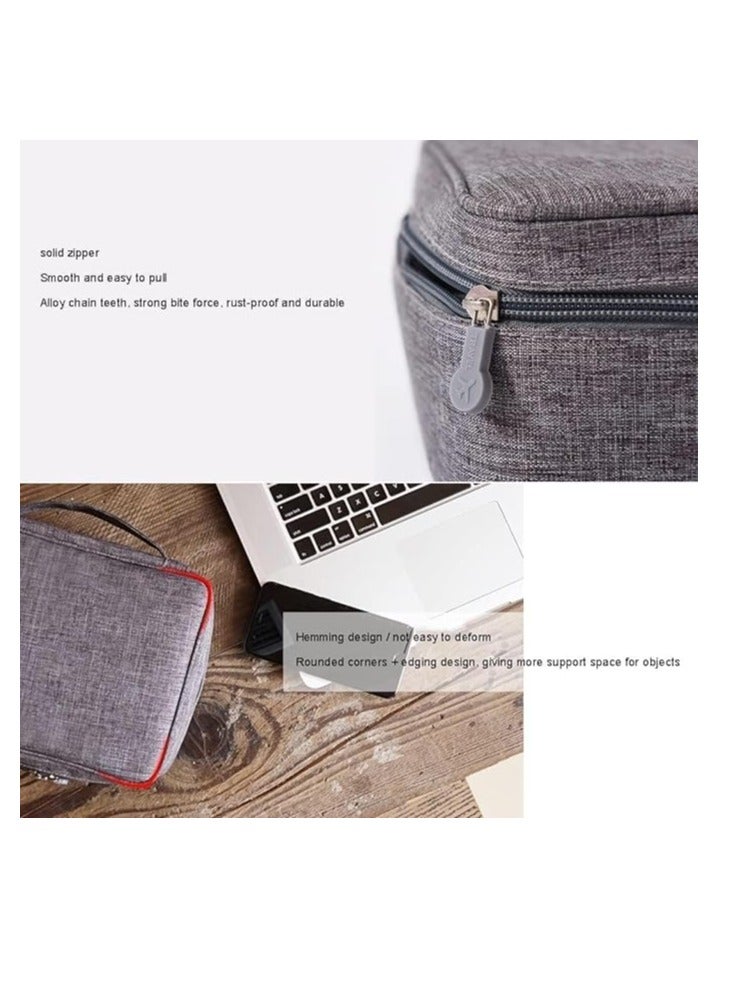 Cool Baby COOLBABY Electronic Accessory Bag Travel Cable Organizer Universal Waterproof Portable Cable Organizer for Adapter Memory Card USB Cable Organizer Large - Image 5