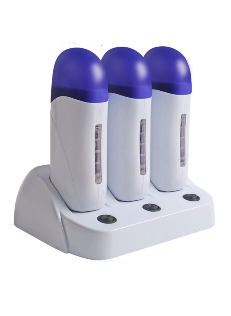 globalstar Depilatory Triple Wax Heater With Base  WW-1034 - Image 1