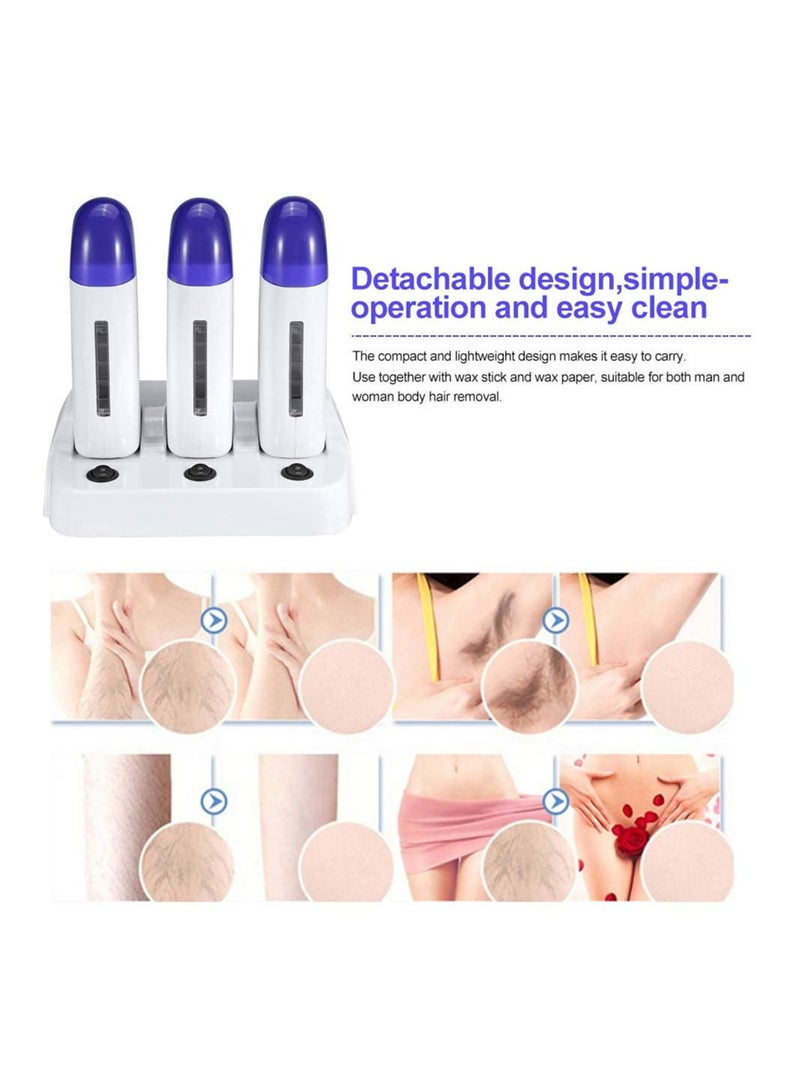 globalstar Depilatory Triple Wax Heater With Base  WW-1034 - Image 5