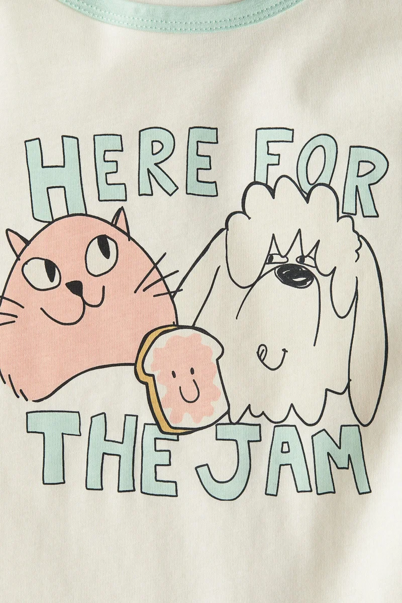 H&M Printed cotton top