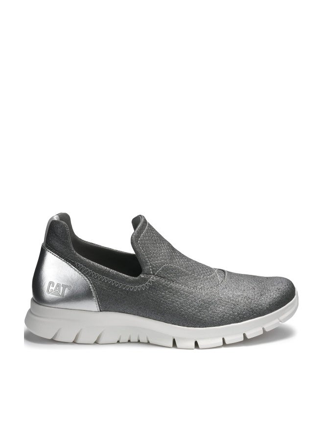 CATERPILLAR Silver Metallic Slip-On Shoes - Image 1