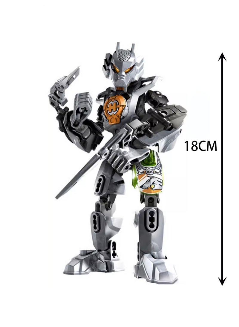 Children's Small Particle Educational Assembly Toy Model Hero Factory Giant Building Block Robot - Image 2