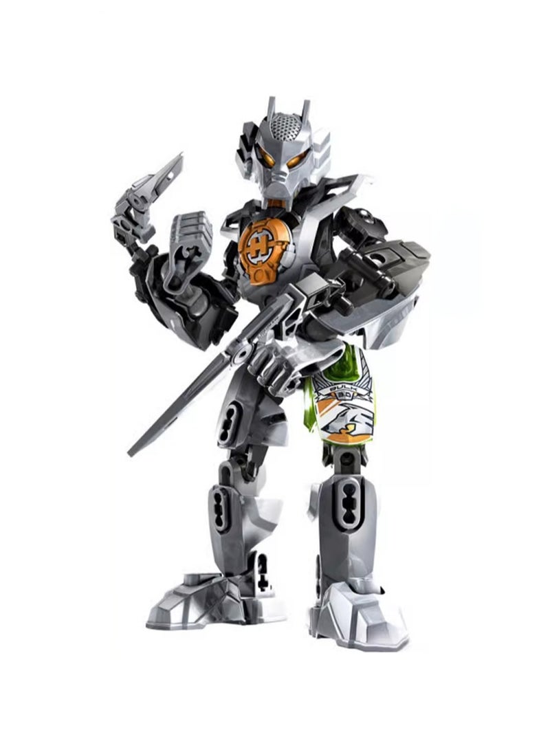 Children's Small Particle Educational Assembly Toy Model Hero Factory Giant Building Block Robot - Image 1