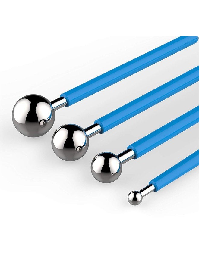 Amytalk 13PCS Fondant Tool, Cake Decorating Hand Tool, Double Head Metal Ball, Gum Paste Modeling Tools - Image 3