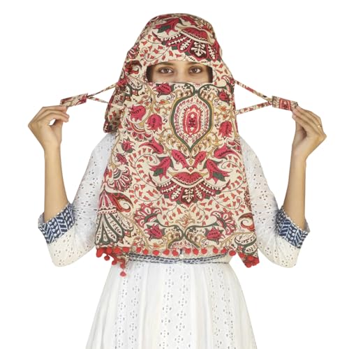 Switchon Export quality Rayon Innovative scarf cum Mask with closer Hook and Loop Tape- Multi (Multicolor8) - Image 2