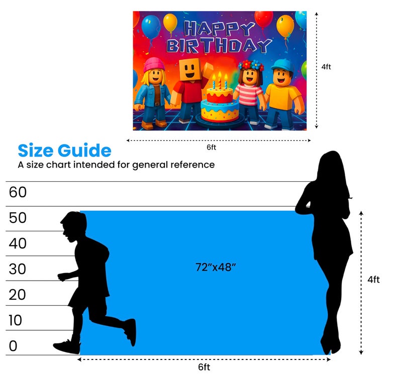 IndoTribe Video Game Birthday Decorations Happy Birthday Banner for Boys 6x4ft Pixel Backdrop Villager Gaming Birthday Party Decorations Video Game Backdrop for Kids Miner Boys Birthday Party Decorations - Image 3