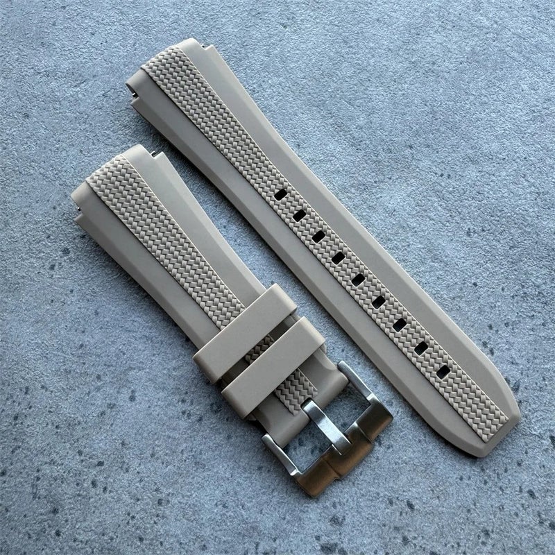 Bluejw Replacement Watch Strap for Moonswatch – 20mm Soft Rubber Watch Band in Dark Grey, Fashionable and Comfortable - Image 4