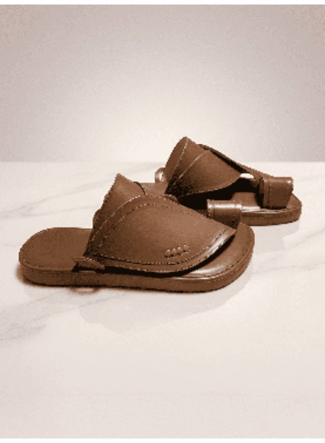 Zubairiya Naal | For Daily Wear, Eid and Occasions | Sandal | Light Brown | Saudi Arabian Eastern
