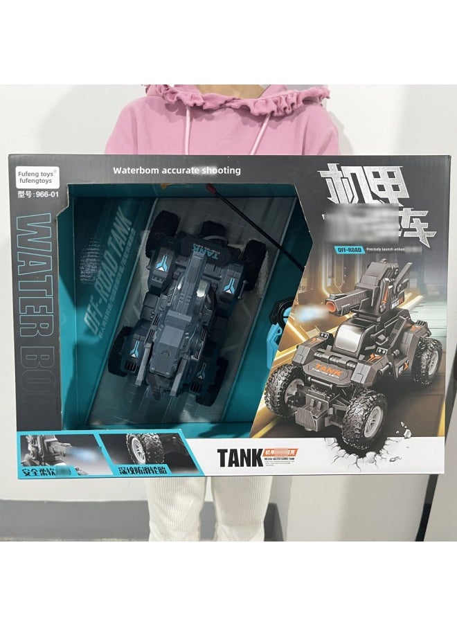 Shake The Same Children's Remote Control Car Series Electric Toys Remote Control Four-way Two-way Off-road Vehicle Tank Toy Car-Color:996-01 Mecha  - Image 1
