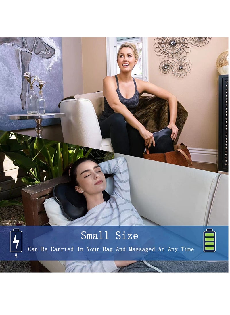 Cool Baby Back And Neck Thermal Massager - 3D Deep Tissue Acupressure Massage Pillow Electric Massage Pillow For Back Shoulders Legs Feet Body Muscle Pain Relief Use At Home Car Office  - Image 4