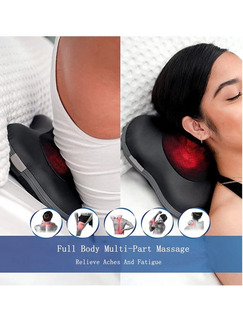 Cool Baby Back And Neck Thermal Massager - 3D Deep Tissue Acupressure Massage Pillow Electric Massage Pillow For Back Shoulders Legs Feet Body Muscle Pain Relief Use At Home Car Office  - Image 3