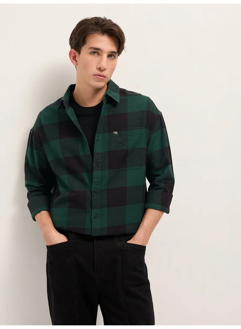 The Bear House  Men’s Long Sleeve Shirt – Classic, Comfortable and Stylish Essential for Work, Travel or Casual Outings for Men | Best Price UAE
