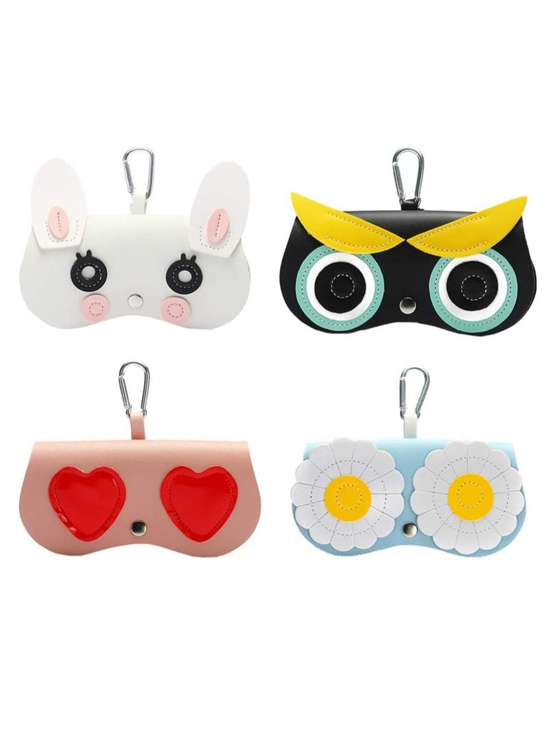 MissTiara 4 pcs Portable Eyeglass Case Eyeglass Storage Box  - Image 1