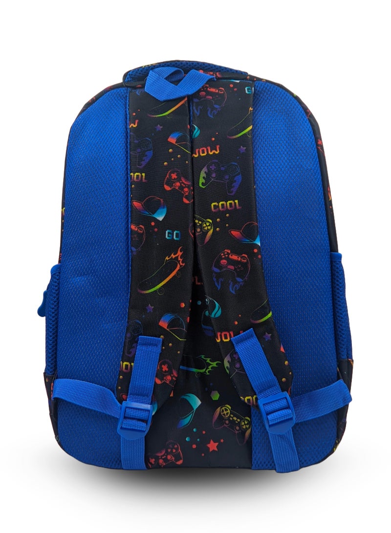 نوزكي حقيبة مدرسية نوزكي للأطفال 3 قطع/مجموعة - حقيبة ظهر للمدرسة النهائية، حقيبة مدرسية، علبة أقلام رصاص، وحقيبة غداء كومبو للطلاب العصريين - Image 5