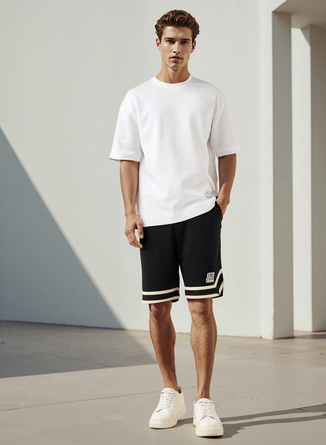 STARTER Contrast Detail Flexi Waist Shorts with Pockets - Image 2