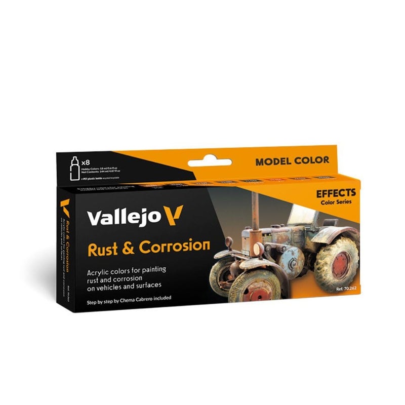 Vallejo - Model Color Effects Rust & Corrosion Set | Modeling Acrylic Paints | 8 Bottles x 18 ml (0.60 fl.oz.) - Image 5
