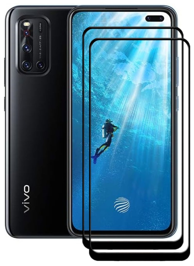 ACLIX 2 Pieces Antistatic ESD Dustproof Premium Quality High Definition Tempered Glass Screen Protector Designed For vivo V19 - Image 1