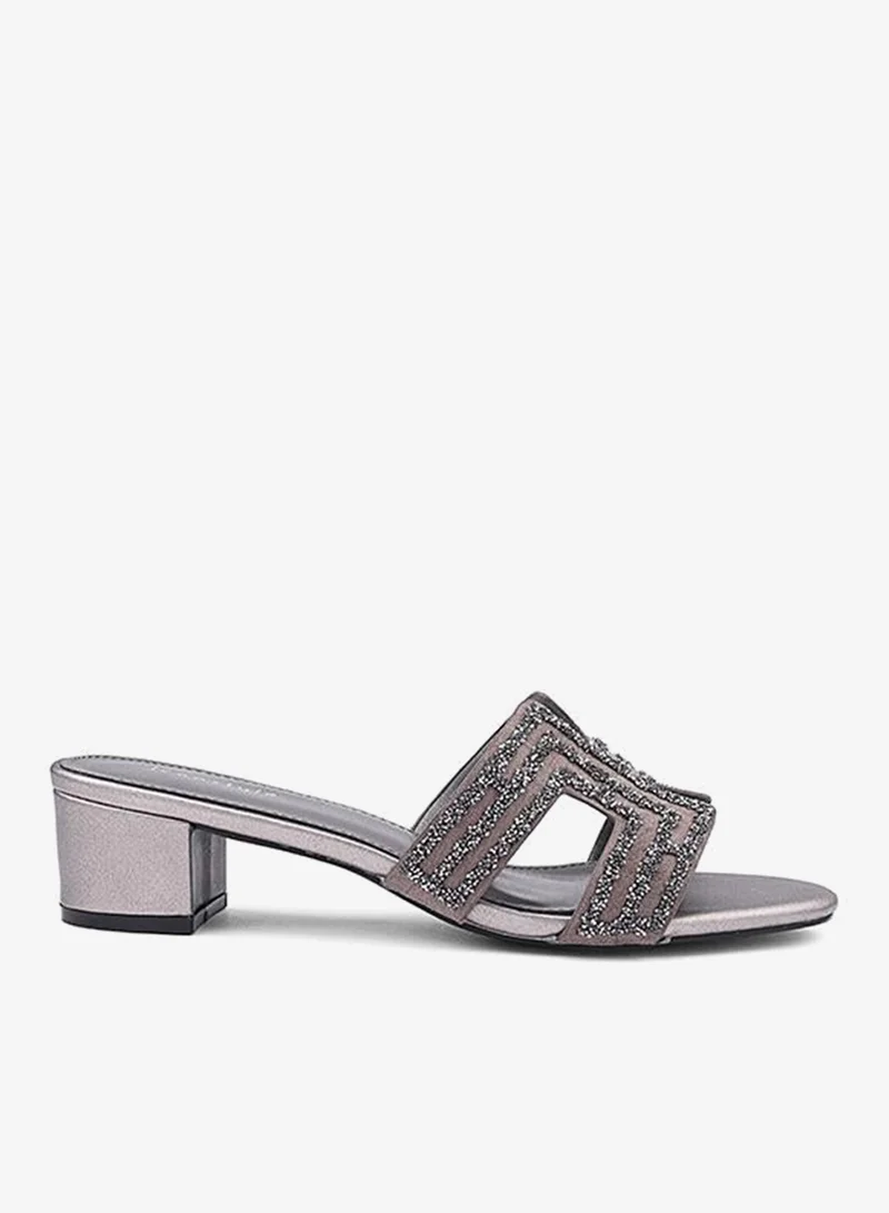 IconStyle Embellished Strappy Heeled Mules