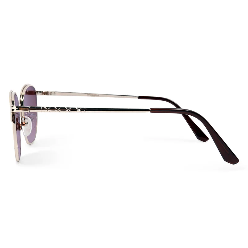 Woggles UV- Protected  Golden Clubmaster Sunglasses
